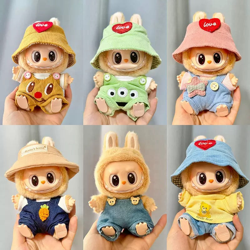 POP MART LABUBU The Monsters Plush Doll Replacing Clothes Set No Toys