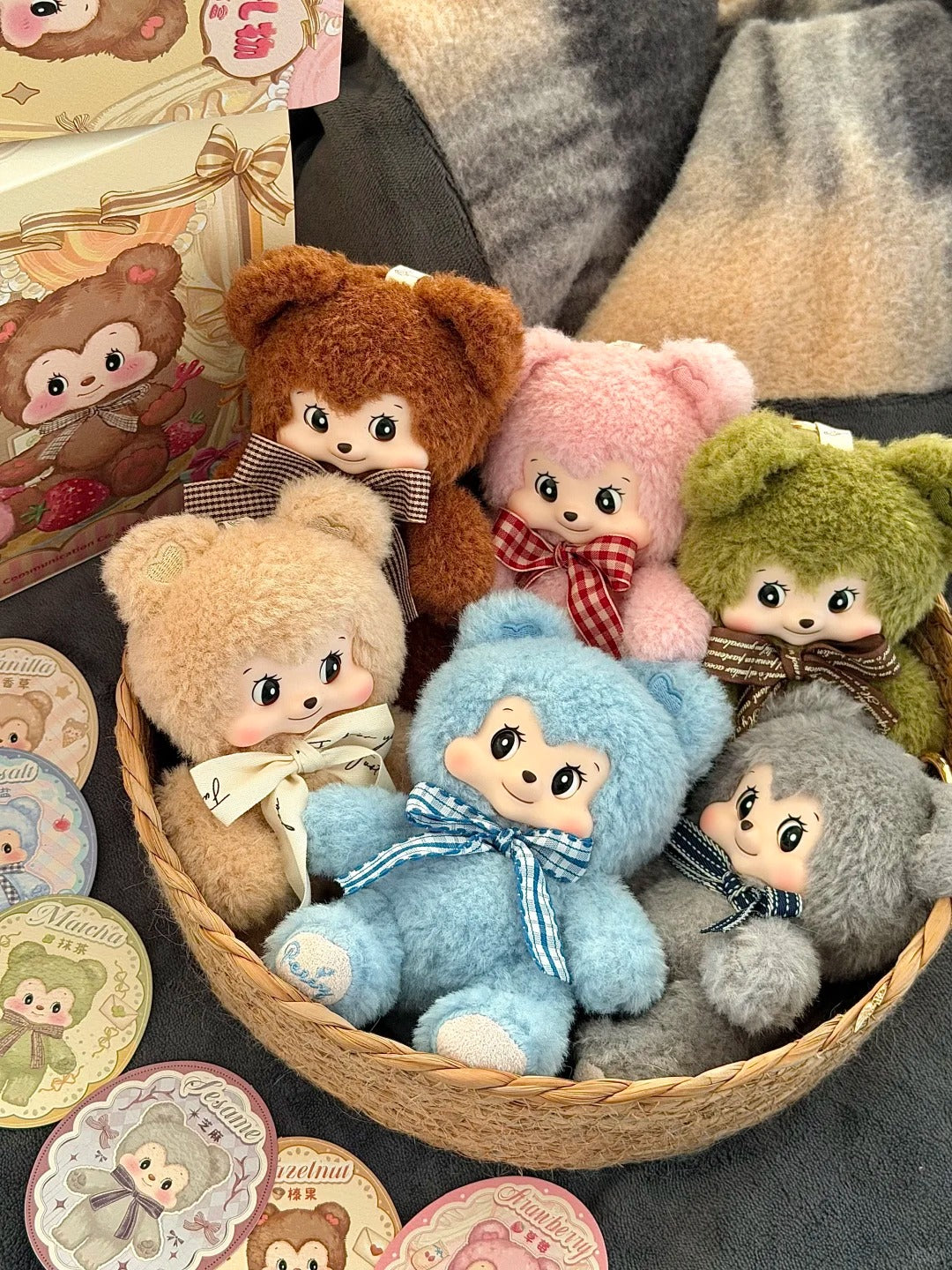 Pezzy Bear's Gift Series Plush Blind Box | Retro Style Kawaii Pastry Bear Collectibles