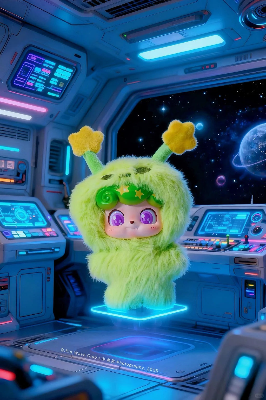 Qkid Wave Club Series Mini Plush Blind Box Toy Pendant