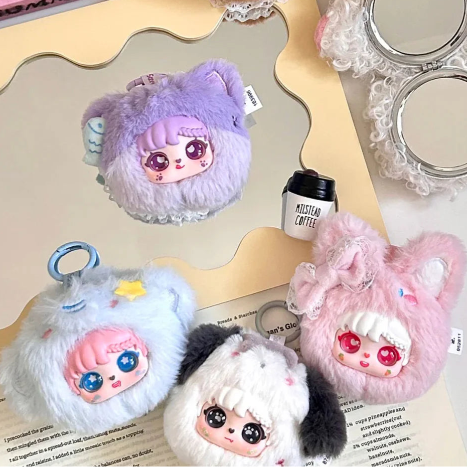 SANMI RABBIT Animal Cosmetic Mirror Plush Series Blind Box
