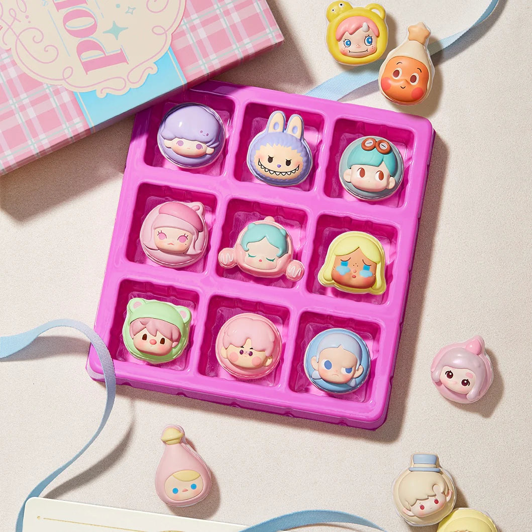 Valentine’s Day POP BEAN - Macaron Dessert Series Mini Charms Mystery Box Blind Box