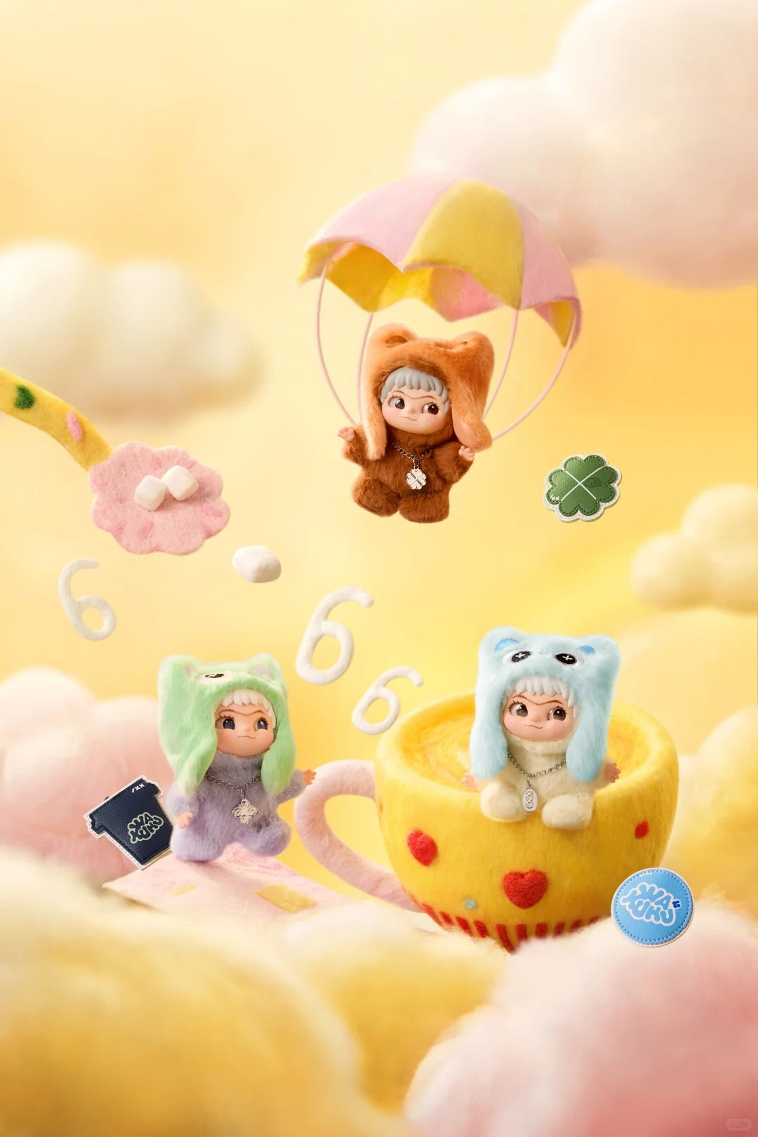 WAKUKU On A Roll Plush Series Blind Box