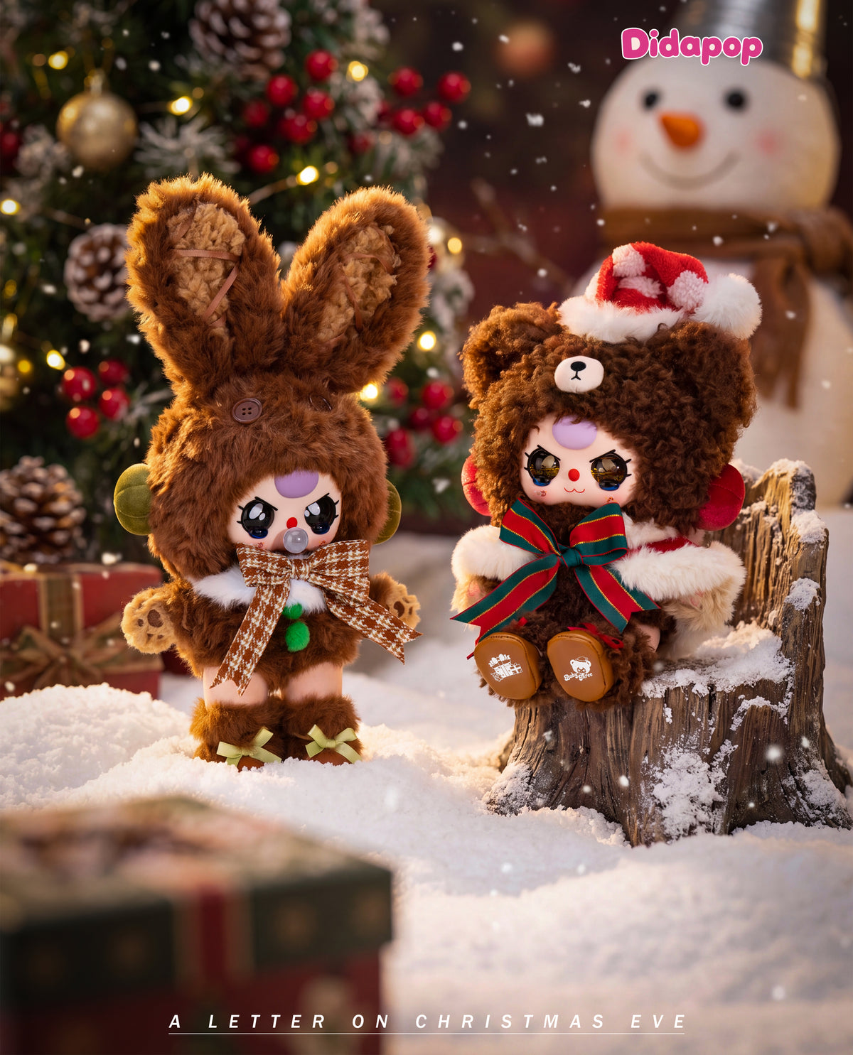 Baby Three A Letter on Christmas Eve 400% bunny and bear