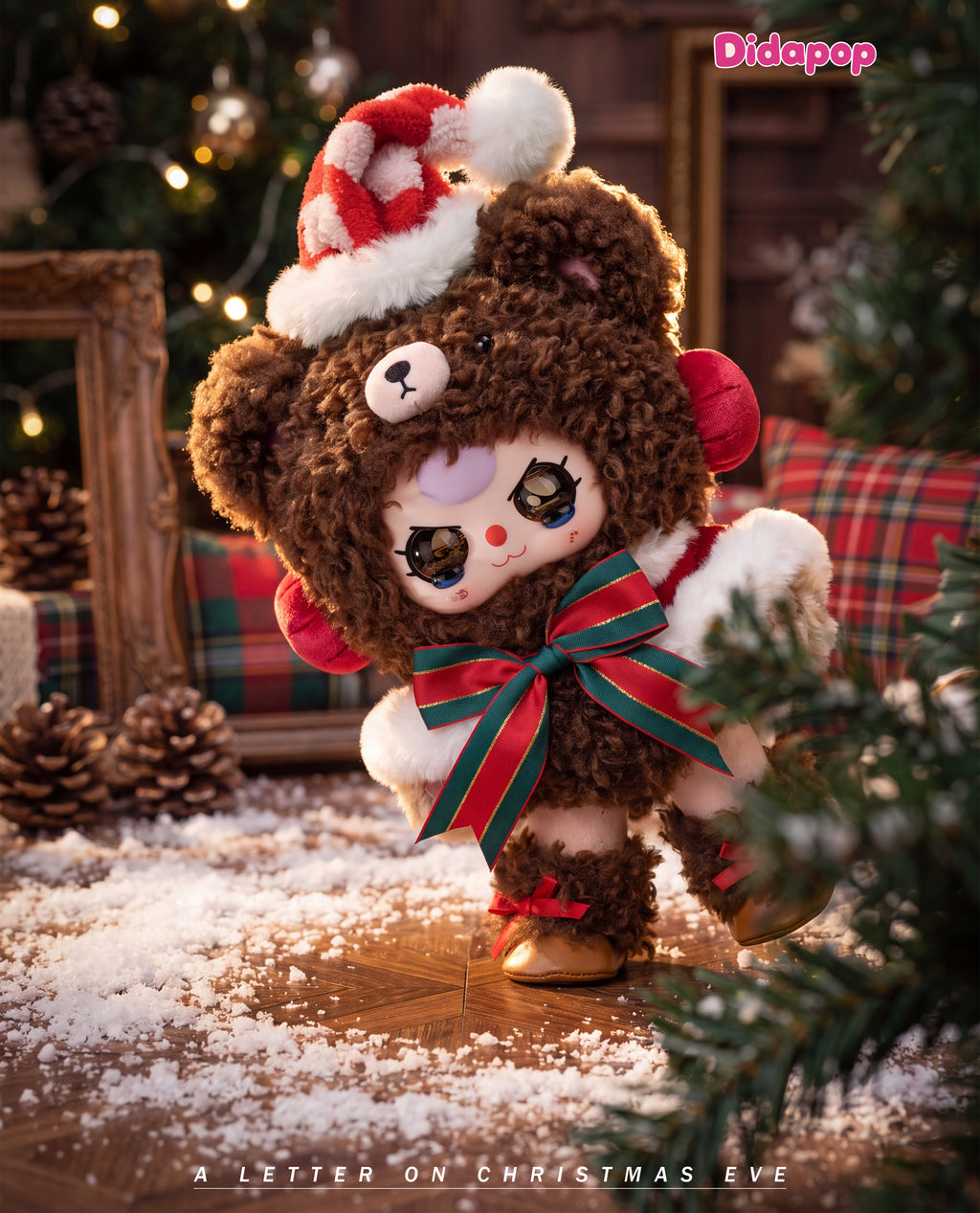 Baby Three A Letter on Christmas Eve 400% curly fluff bear
