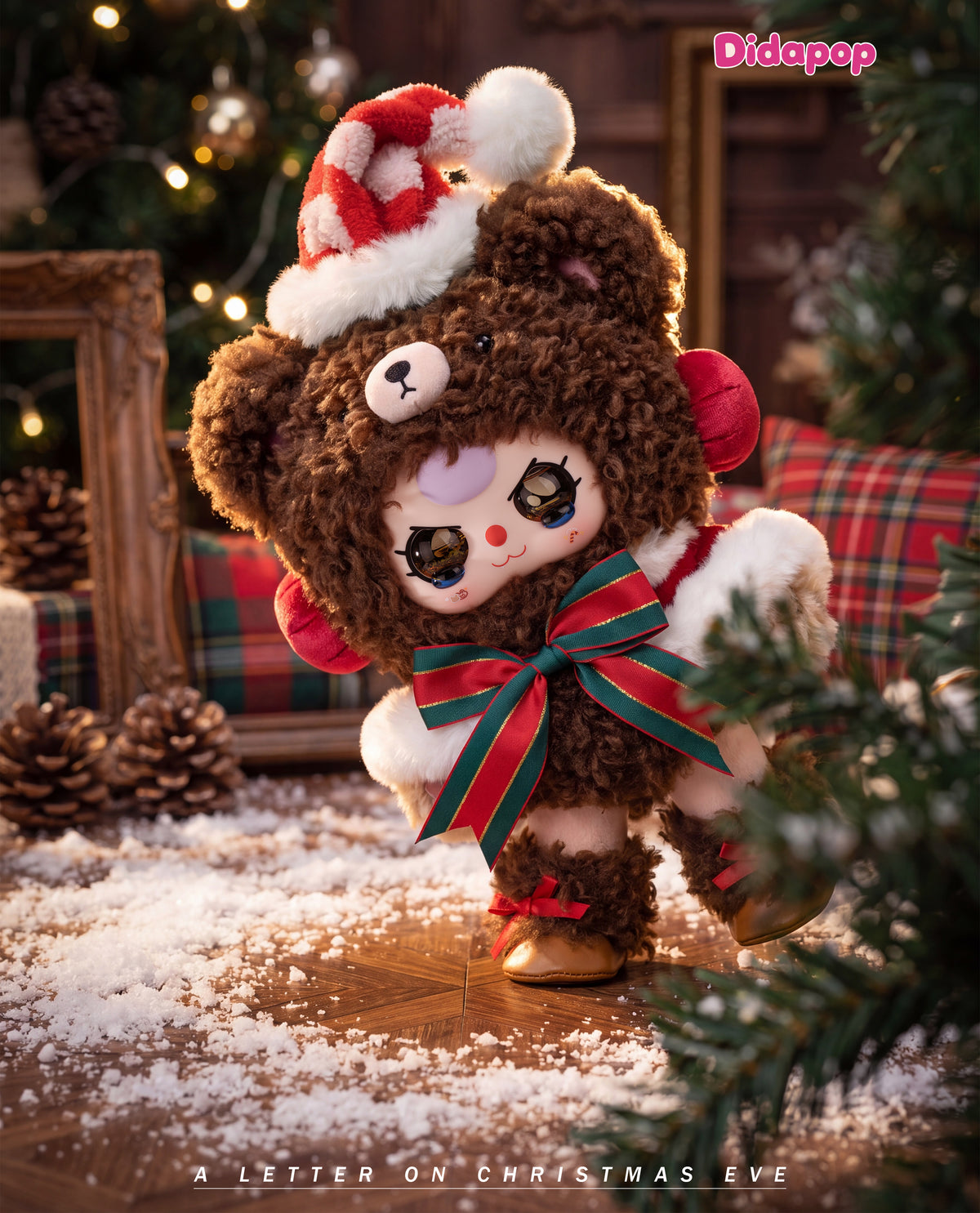 Baby Three A Letter on Christmas Eve 400% curly fluff bear