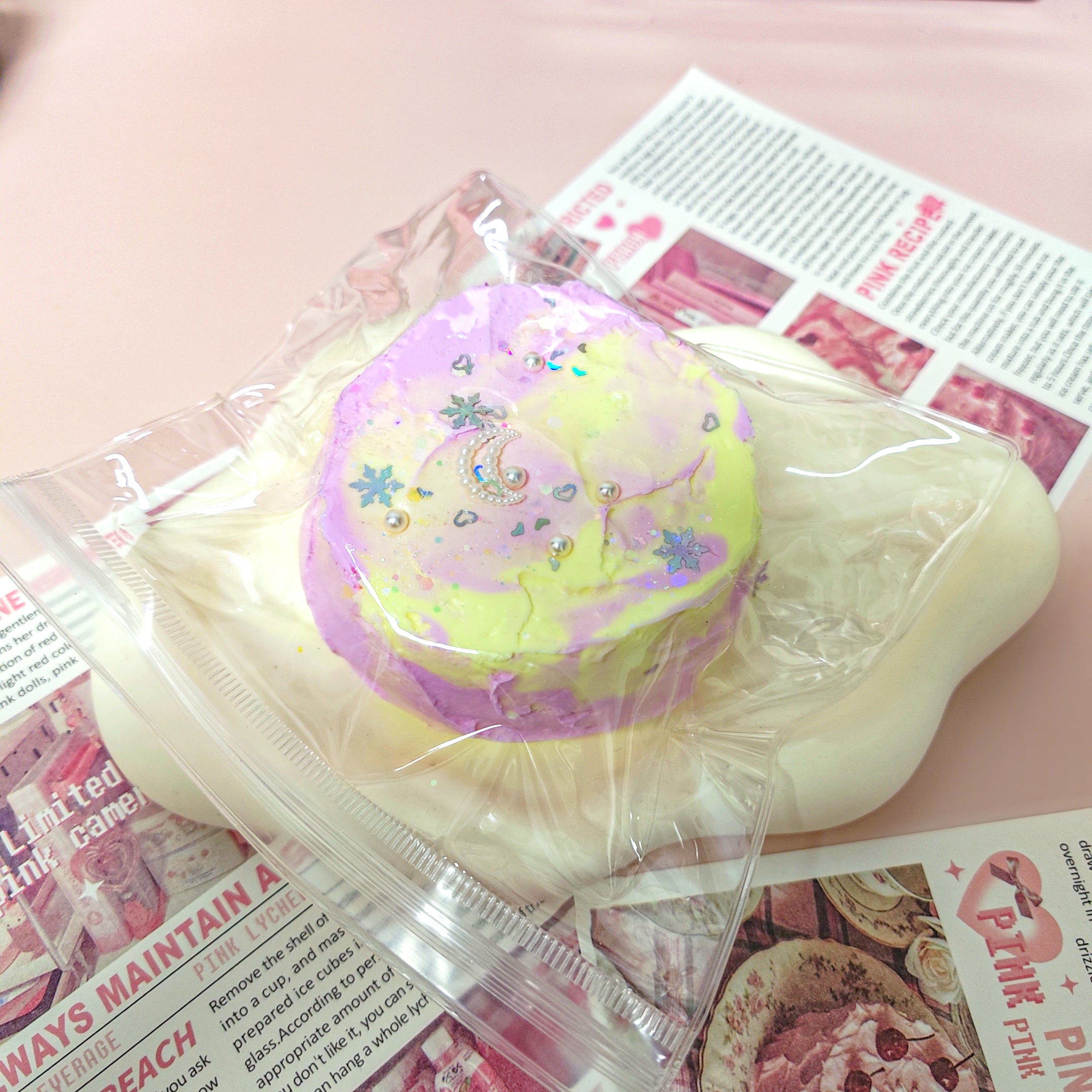 Tabasquishy Rose Cheese Cake Squishy - Handmade by DIDAPOP