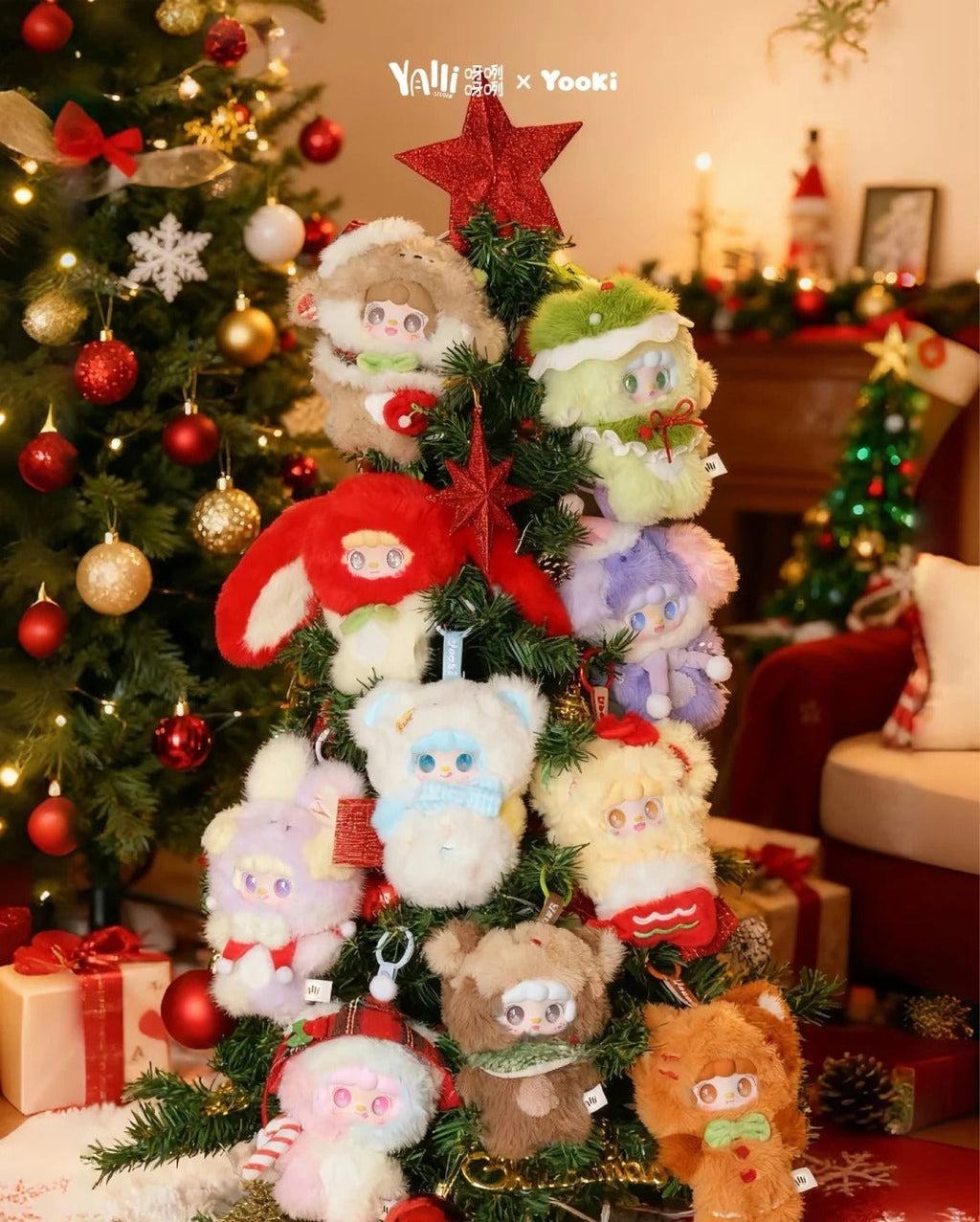 Yooki Christmas Jingle Bell Plush Toy - Limited Edition Holiday Collectible