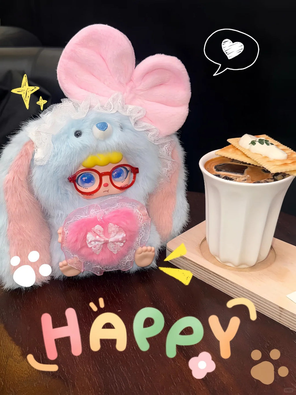 KEBIDOU Little Creamy Bunny Sauce Plush | Kawaii Soft Collectible Toy