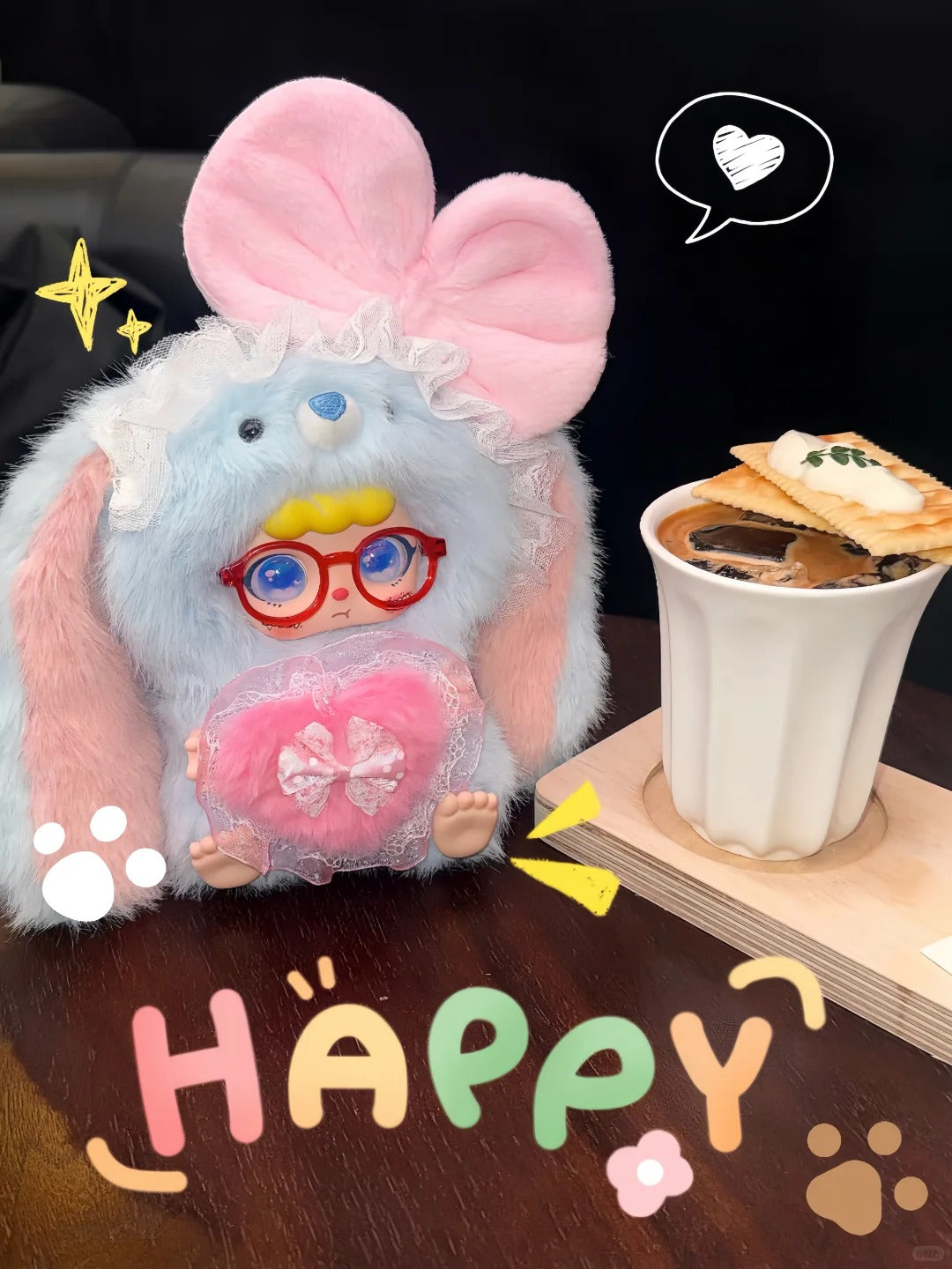 KEBIDOU Little Creamy Bunny Sauce Plush | Kawaii Soft Collectible Toy