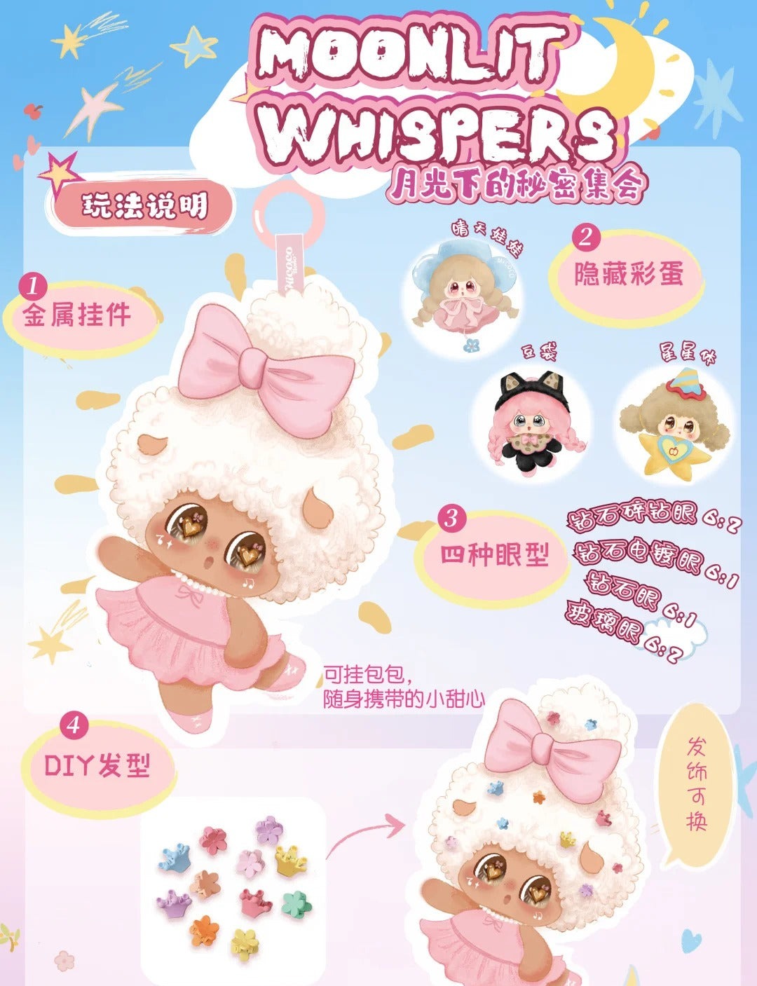 MICOCO&NONO Moonlit Whispers Series Plush Blind Box