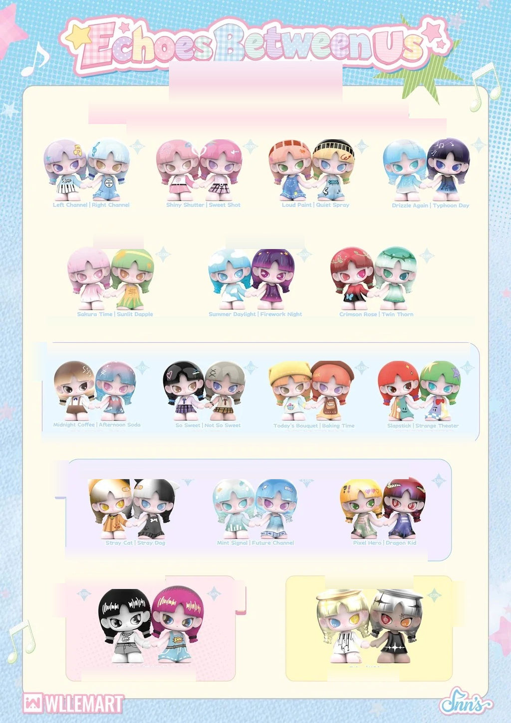 Inns Echoes Between Us Minibean series full lineup