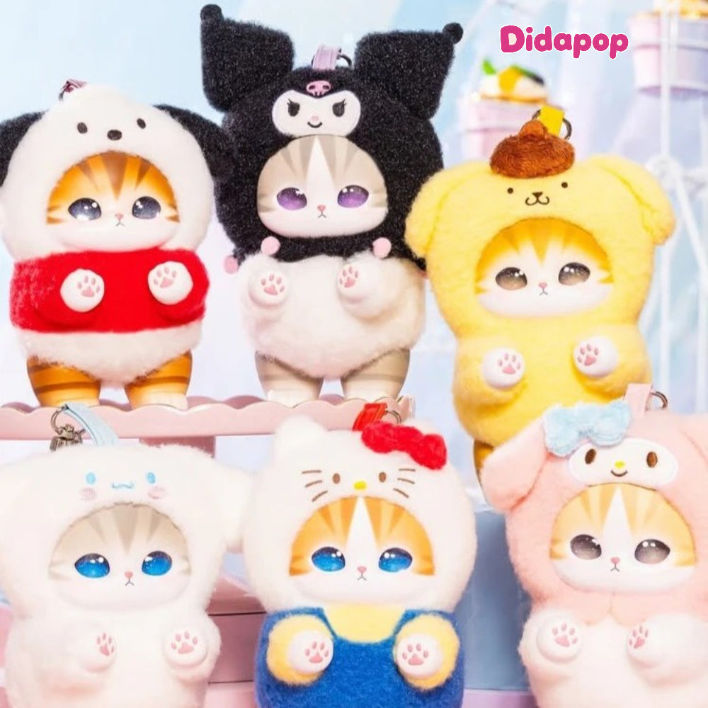 mofusand x Sanrio Characters Kiramekko Plush Blind Box