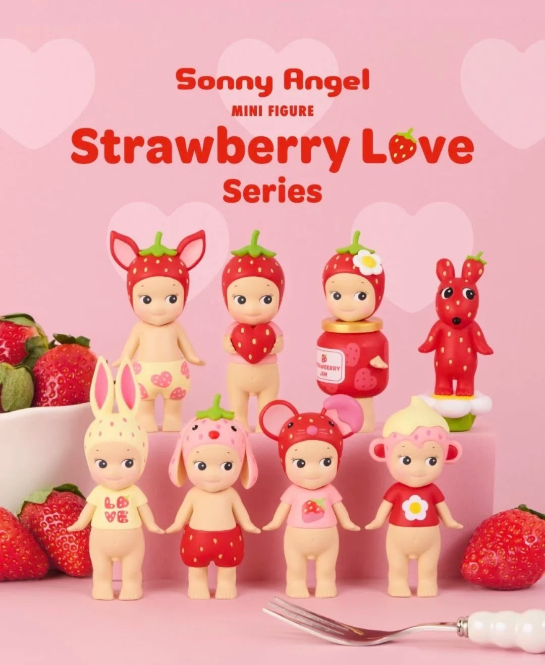 Sonny Angel Mini Figure Strawberry Love Series Blind Box